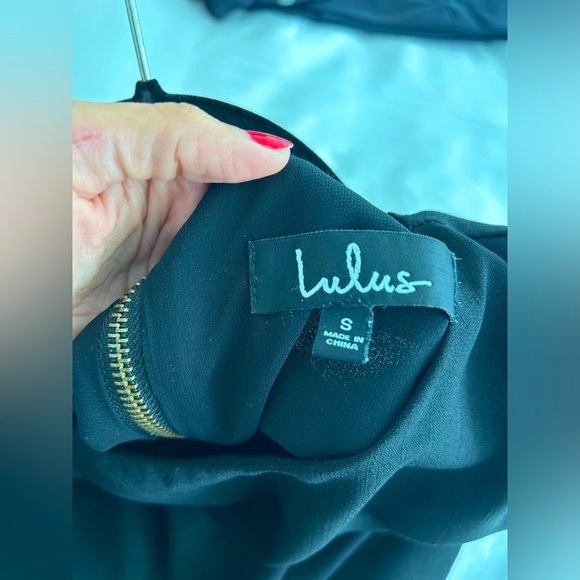Lulus Black Shift Mini Dress (S) - Picture 4 of 7